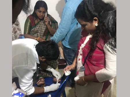 తీవ్రంగా గాయపడ్డ 