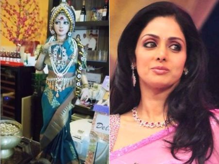 సింగపూర్ రెస్టారెంటులో శ్రీదేవి బొమ్మ.... గర్వంగా ఫీలైన బోనీ కపూర్!