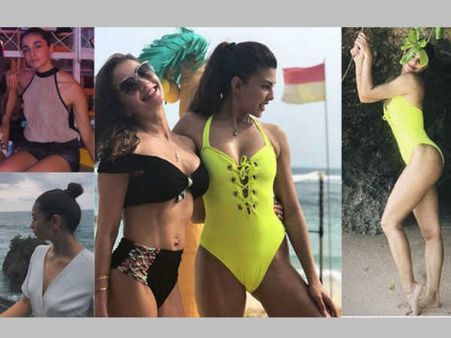 అలియా, జాక్వలైన్‌కు న్యూ ఇయర్ కిక్కు.. బికినీలో ఫీట్లు.. బాలీలో రచ్చ రచ్చ..