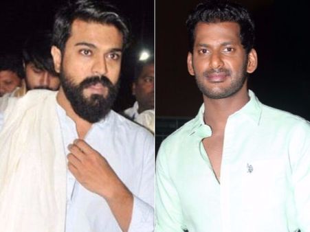 రామ్ చరణ్ మీద తమిళ మీడియాలో సెటైర్లు, హీరో విశాల్ వల్లే....