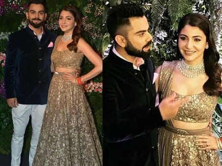 రిసెప్షన్: అనుష్క-విరాట్‌తో స్టెప్పులేయించిన షారుక్, క్రికెటర్లు కూడా (ఫోటోస్, వీడియోస్)