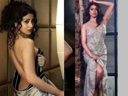 వాటే సెక్స్ అప్పీల్..: ఎద అందాలతో శ్రీయ ఎక్స్‌పోజింగ్(ఫోటోలు)