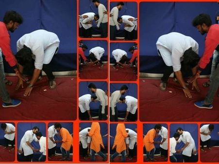 నాకు ఆ స్థాయి లేదు: అభిమాని కాళ్లు మొక్కిన మెగా హీరో!