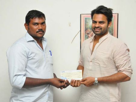 పారా అథ్లెట్‌కు రూ. లక్ష సహాయం అందించిన సాయి ధరమ్ తేజ్