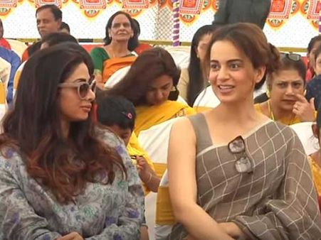 శ్రీదేవితో కంగన అప్పుడు అలా ..బెడ్ పైనుంచి లేవలేకపోతోంది!