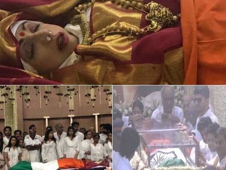 శ్రీదేవి అంతిమయాత్ర ప్రారంభం.. వెంట అర్జున్‌కపూర్.. ఇసుకేస్తే రాలనంత జనం