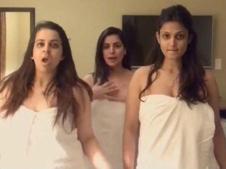 వీడియో వైరల్: టవల్‌ కట్టుకుని డాన్స్, నొప్పితో అల్లాడిన హీరోయిన్