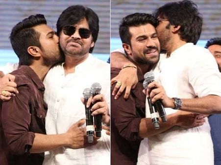 వీడు నా తమ్ముడు.. పవన్ ఎమోషనల్.. చెర్రీని ముద్దులతో ముంచెత్తిన పవర్‌స్టార్