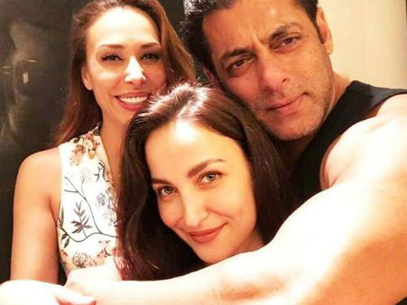 వైరల్ పిక్స్: సల్మాన్ ఖాన్‌తో హాట్ బ్యూటీలు.. గర్ల్ ఫ్రెండ్ ముందే ఆమెతో అలా!