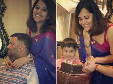 అనసూయ బర్త్ డే సెలబ్రేషన్స్, లుక్ అదిరిపోయింది... (ఫోటోస్)