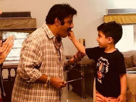 మనవడితో బాలయ్య బర్త్ డే సంబరాలు.. వైరల్ ఫోటో!