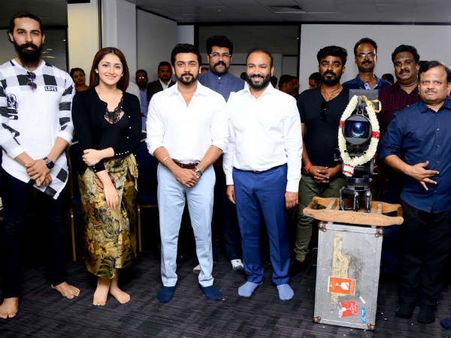 లండన్‌లో సూర్య, అల్లు శిరీష్, మోహన్ లాల్ మూవీ.. క్రేజీగా ప్రారంభం!