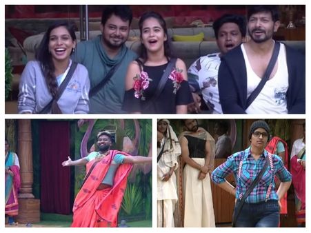 బిగ్ బాస్ డే 4: జంబలకిడి పంబ... పవన్ డైలాగుతో అదరగొట్టిన టీవీ 9 యాంకర్!