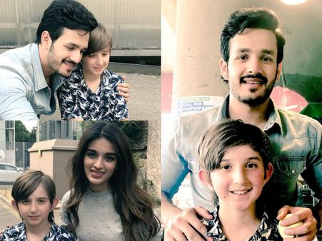 సెన్సేషనల్ కిడ్‌తో అఖిల్.. పవన్ పాటలతో అలరించిన బుజ్జి ఎవరో తెలుసా?