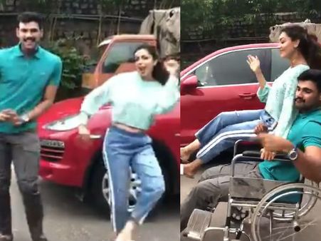 వీడియో: యంగ్ హీరోతో కాజల్ కికి ఛాలెంజ్.. షూటింగ్ స్పాట్‌లో గాయాలు, పోలీసులకు కోపం రాకుండా!