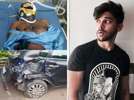 కారుతో హీరో విక్రమ్ కుమారుడి వీరంగం... ముగ్గురికి తీవ్ర గాయాలు, కేసు నమోదు (ఫోటోస్)