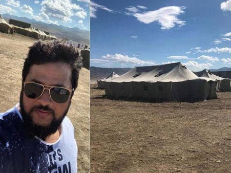 సైరా యుద్ధం కోసం అంతా సిద్ధం.. భారీగా సెటప్ చూడండి!