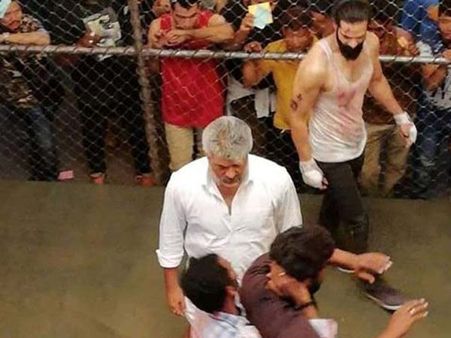 అజిత్ విశ్వం షూట్ ఫొటోలు లీక్.. ఇంటర్నెట్‌లో వైరల్