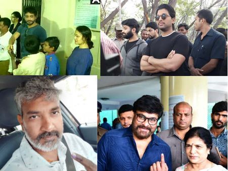 తెలంగాణ ఎన్నికల్లో ఓటు వేసిన చిరు, నాగ్, అమల, రాజమౌళి, బన్నీ.. సినీ ప్రముఖులు (ఫోటోస్)