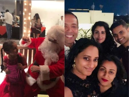 శాంటా వేషంలో ఉన్నది మహేష్ బాబే... పార్టీలో బాలయ్య కూతురు కూడా!