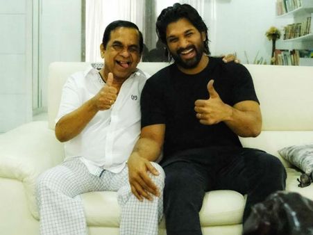 ఆయన గుండె చాలా స్ట్రాంగ్: సర్జరీ తర్వాత బ్రహ్మానందాన్ని కలిసిన అల్లు అర్జున్