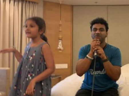 దేవీ శ్రీ ప్రసాద్‌తో మహేష్ కూతురు డ్యాన్స్.. కేక పుట్టించిన వీడియో