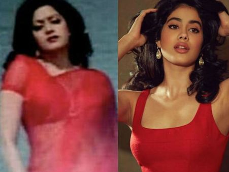 జాహ్నవి కపూర్ సూపర్ హాట్ లుక్, అప్పటి శ్రీదేవి మాదిరిగానే (ఫోటోస్)