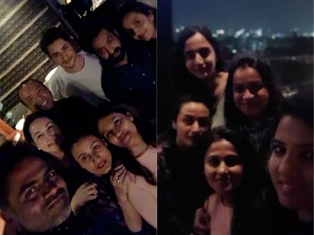 డైరెక్టర్ భార్య బర్త్ డే పార్టీలో... సతీసమేతంగా మహేష్ బాబు, ఎన్టీఆర్ సందడి! (ఫోటోస్)