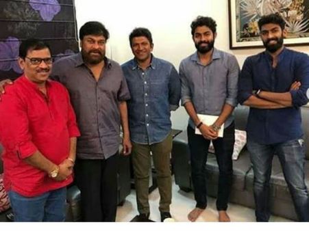 చిరంజీవి, రాంచరణ్‌తో కన్నడ సూపర్‌స్టార్ పునీత్ భేటీ.. కారణం అదే..