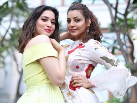 నాటుగా కాజల్, తమన్నా రొమాన్స్.. ఇద్దరు భామల కెమిస్ట్రీ కేక