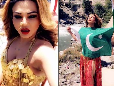 పాకిస్థాన్ జెండాను కౌగిలించుకొన్న రాఖీ సావంత్.. కాల్చి పారేస్తానని వార్నింగ్