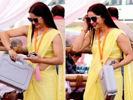 బిగ్‌బాస్‌పై దృష్టిపెట్టిన పచ్చ చీర సుందరి.. ఎన్నికల వేళ ఈవీఎంలతో రచ్చ!