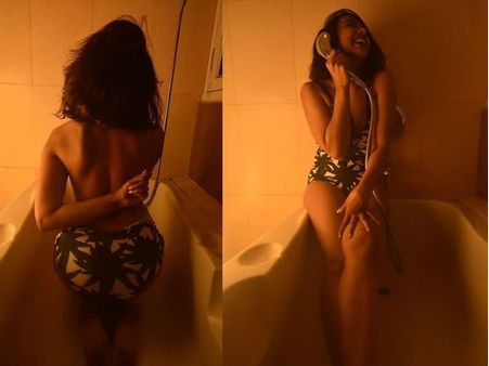 రెచ్చిపోయిన తేజస్వి మదివాడ.. బాత్రూంలో అర్థనగ్నంగా!