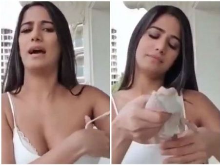 పాకిస్థాన్‌కు పూనమ్ పాండే ‘బ్రా’ పంచ్... వైరల్ అవుతున్న వీడియో!