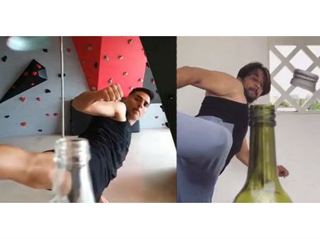 వైరల్‌గా బాటిల్ క్యాప్ ఛాలెంజ్... అర్జున్, అక్షయ్ కుమార్ థ్రిల్లింగ్.. షాకింగ్‌గా..