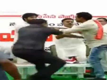 చెమటలు పట్టించిన పవన్ అభిమాని.. చేతులో ఏదో పట్టుకుని రావడంతో..