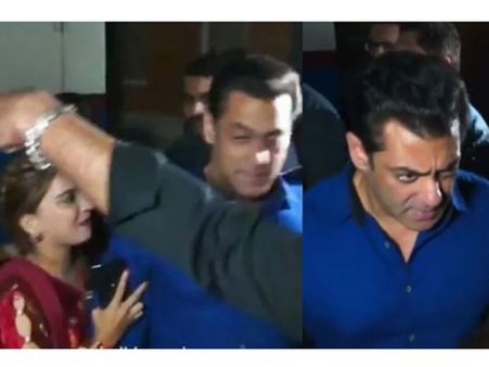 సల్మాన్ ఖాన్‌ను ఇరిటేట్ చేసిన మహిళా అభిమాని.. అతడి దగ్గరకెళ్లి ఏం చేసిందో చూడండి