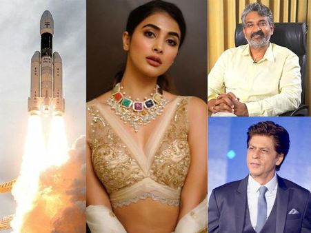 గుండె పగిలింది, నిజమైన హీరోలు మీరే.. చంద్రయాన్‌పై పూజాహెగ్డే, షారుఖ్, సాయిధరమ్, రాజమౌళి ట్వీట్స్