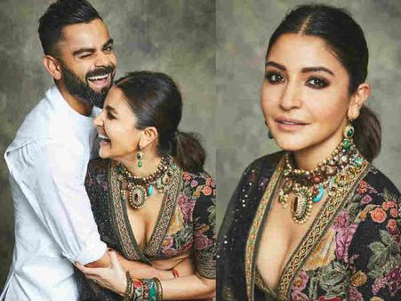 దీపావళి వెలుగుల్లో విరుష్క.. అదుర్స్ అనిపిస్తున్న అమ్మడి హాట్‌నెస్