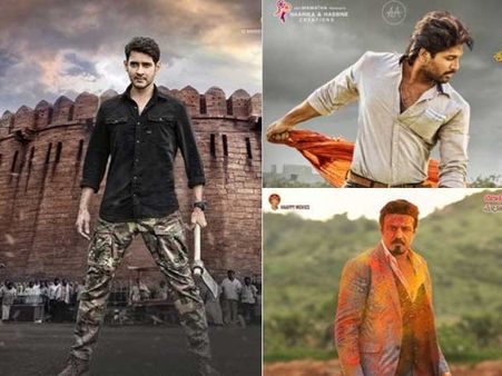 అభిమానులకు దసరా కానుకలు.. కొత్తపోస్టర్స్ తో హంగామా.. కత్తి, గొడ్డలి, గన్నులతో హీరోలు..