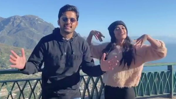 మొన్న రామ్ చరణ్-సానియా.. నిన్న నితిన్-రష్మిక.. ఆ పాటకు స్టెప్పులు వైరల్