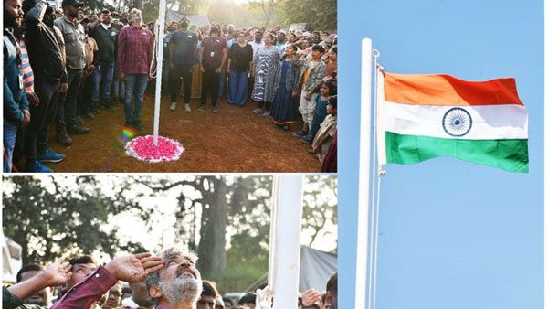 ఆర్ఆర్ఆర్ సెట్లో గణతంత్ర వేడుకలు.. పిక్స్ వైరల్