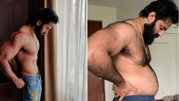 పాత్ర కోసం ఫ్యామిలీ ప్యాక్.. యంగ్ హీరో న్యూ లుక్.. వైరలవుతోన్న పిక్