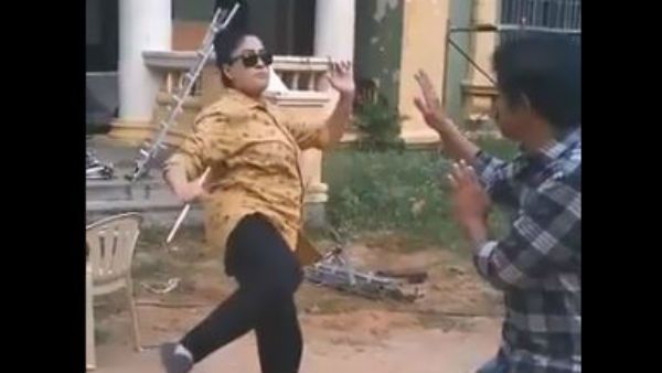 రాములమ్మా మజాకా.. ఎగిరితంతే అవతల పడిపోయిన నటుడు