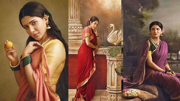 రవివర్మ గీసిన చిత్రాలు నేటి తారల్లా మారిపోయాయి.. ఫోటోలు వైరల్