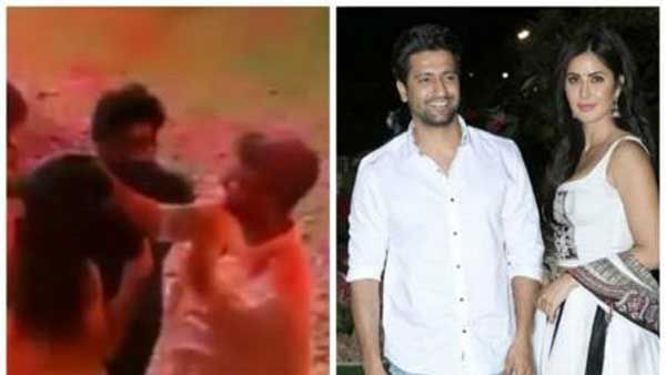 మరోసారి పట్టుబడ్డారు.. ప్రియురాలి జుట్టును సరిచేస్తున్న హీరో.. హోలీ వేడుకల్లో బాలీవుడ్ కొత్తజంట