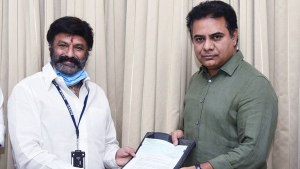 విమర్శలకు ధీటుగా బాలయ్య జవాబు.. కేటీఆర్ కలిసిన నటసింహం