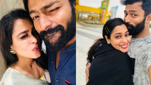 లాక్‌డౌన్‌లో లైవ్ రొమాన్స్.. ముద్దులు, మురిపాలతో కేక పెట్టించిన క్రేజీ జంట