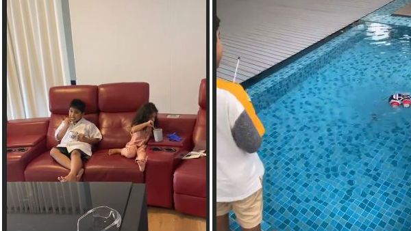 అల్లు వారి పిల్లల ఆటలు.. ఇంట్లో సందడే సందడి!