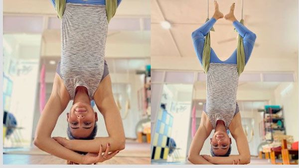 మొన్న అలా నేడు ఇలా.. తలకిందులుగా వేలాడుతోన్న సమంత